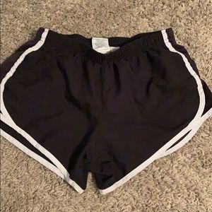 Black athletic shorts